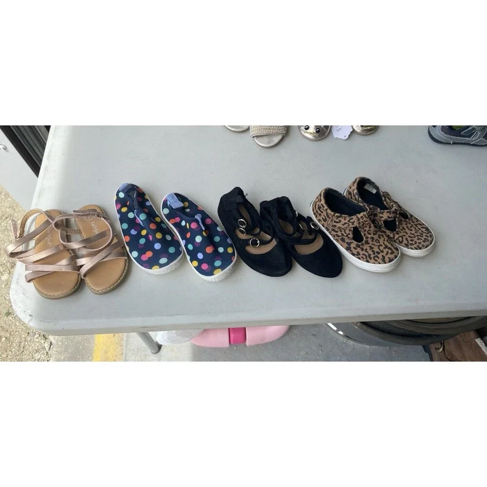 Cat & Jack Keds Toddler Girls Shoe Lot Size 7 Sandals Water Mary Jane Sneaker